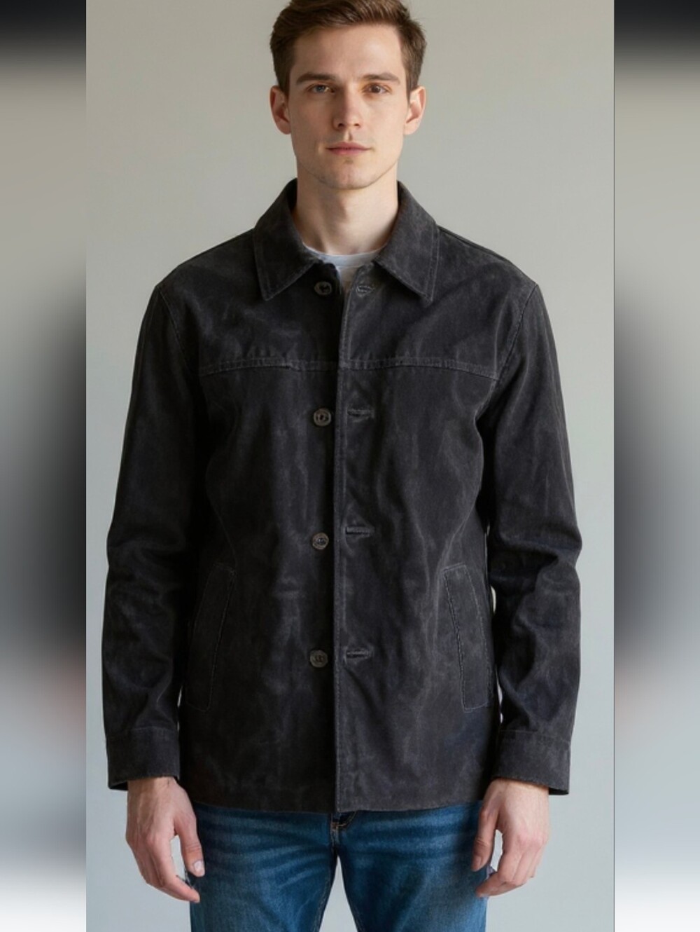 Mens Terry Lewis Classic Luxuries Suede Jacket. Size Medium.